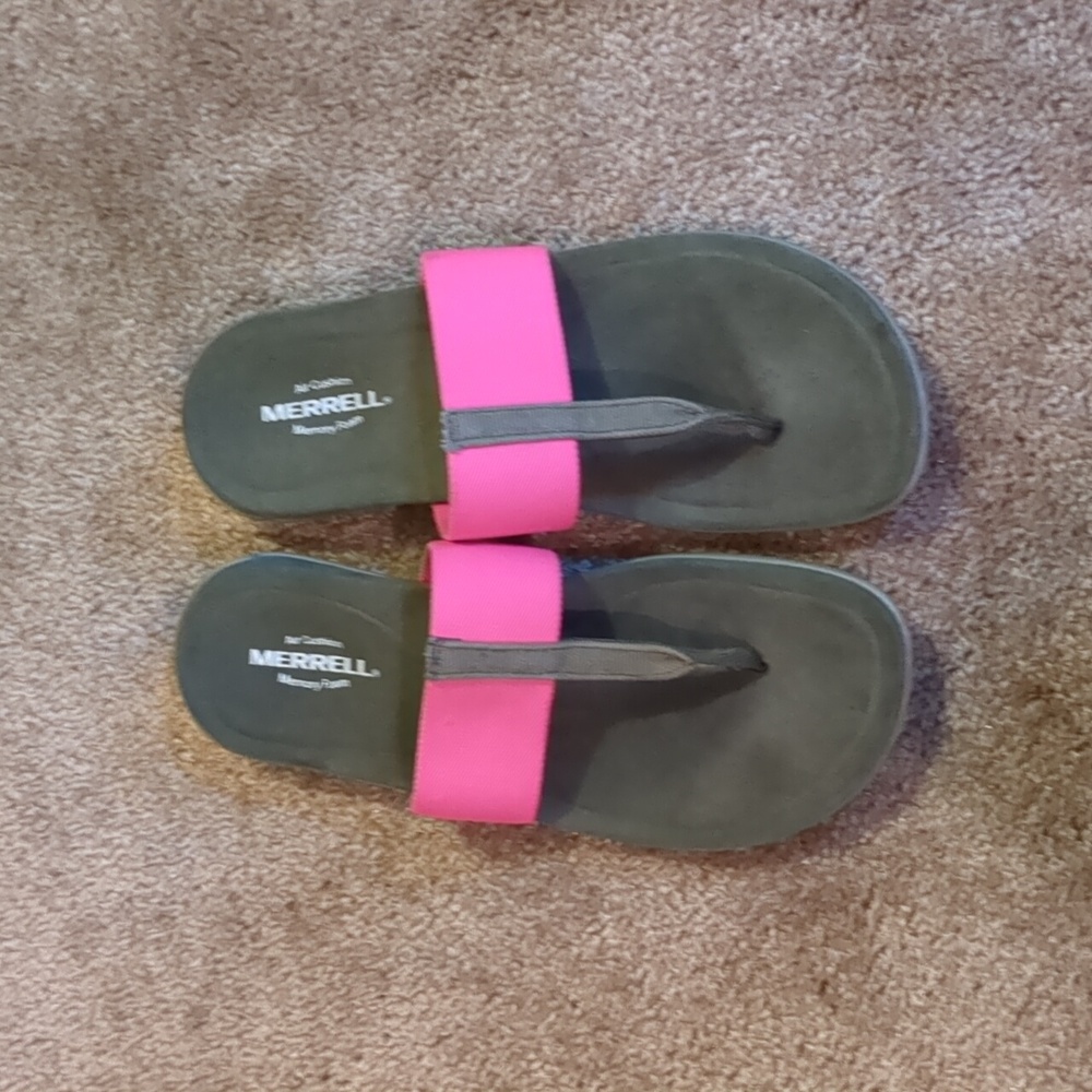 Merrell Fuchsia and Olive Sandals